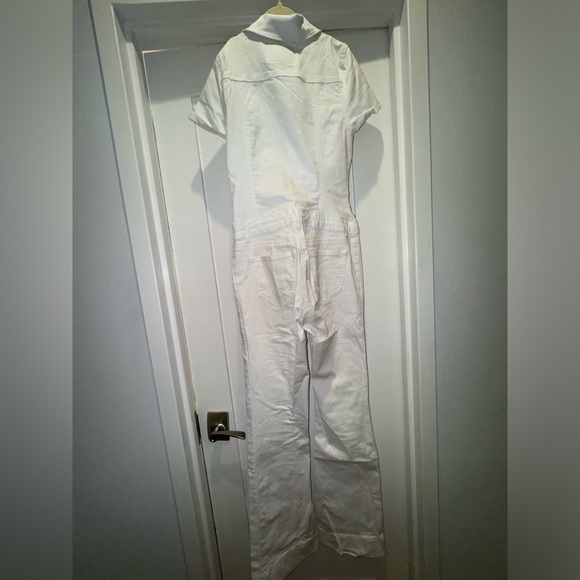 Bright white denim jumpsuit - Picture 5 of 14